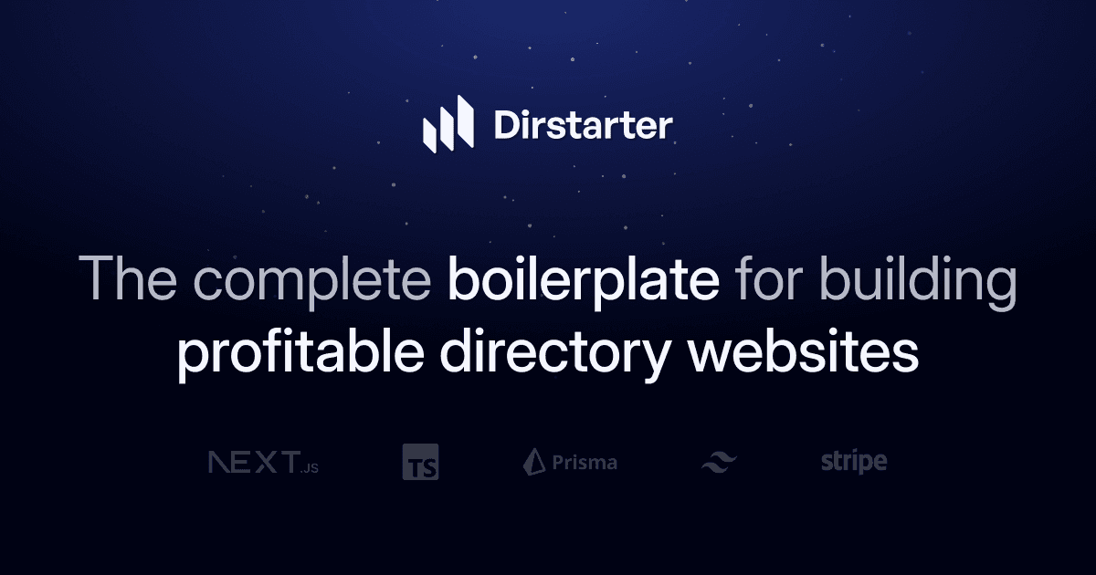 Preview image of Dirstarter SaaS template