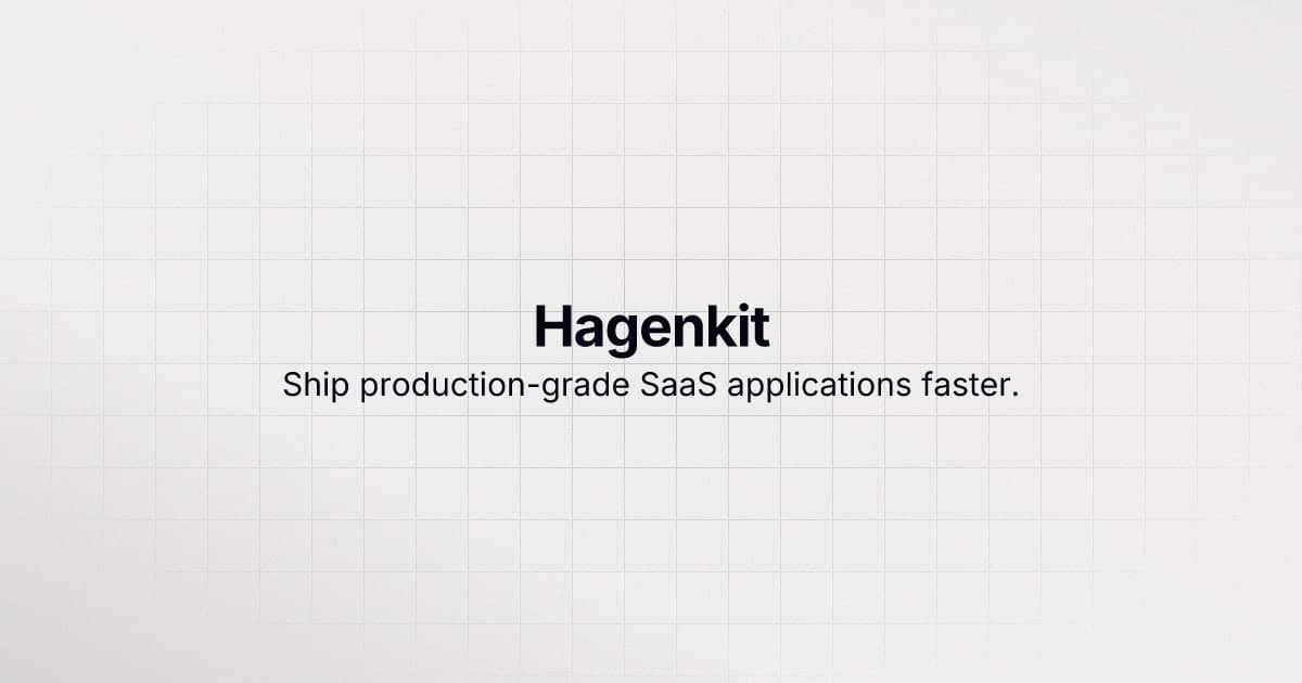 Preview image of HagenKit SaaS template
