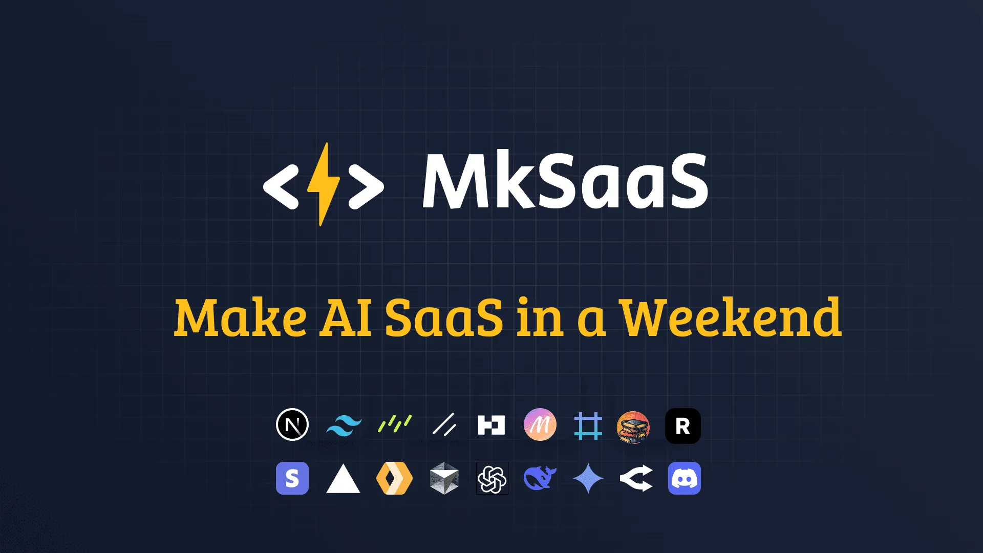 Preview image of MkSaaS SaaS template