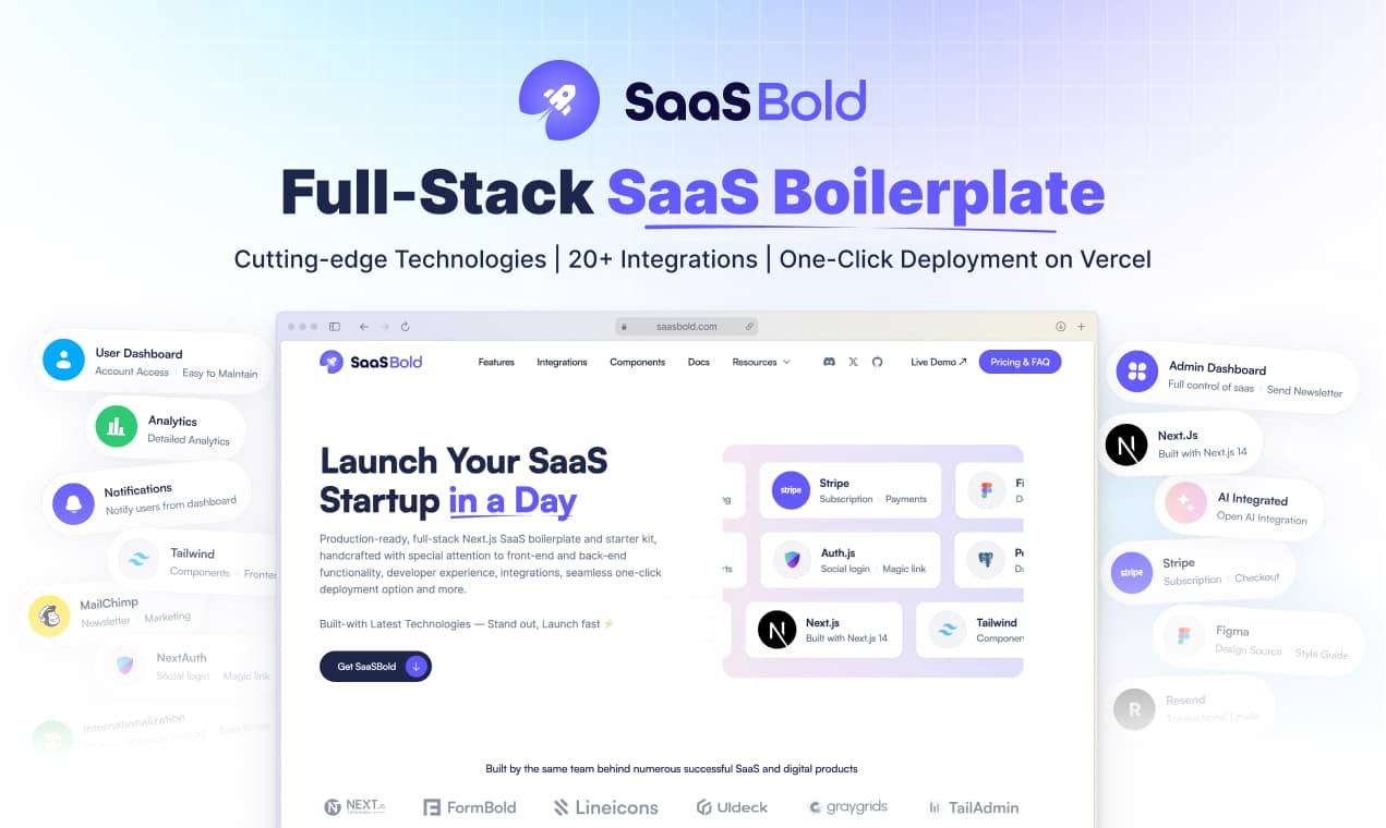 Preview image of SaaSBold SaaS template